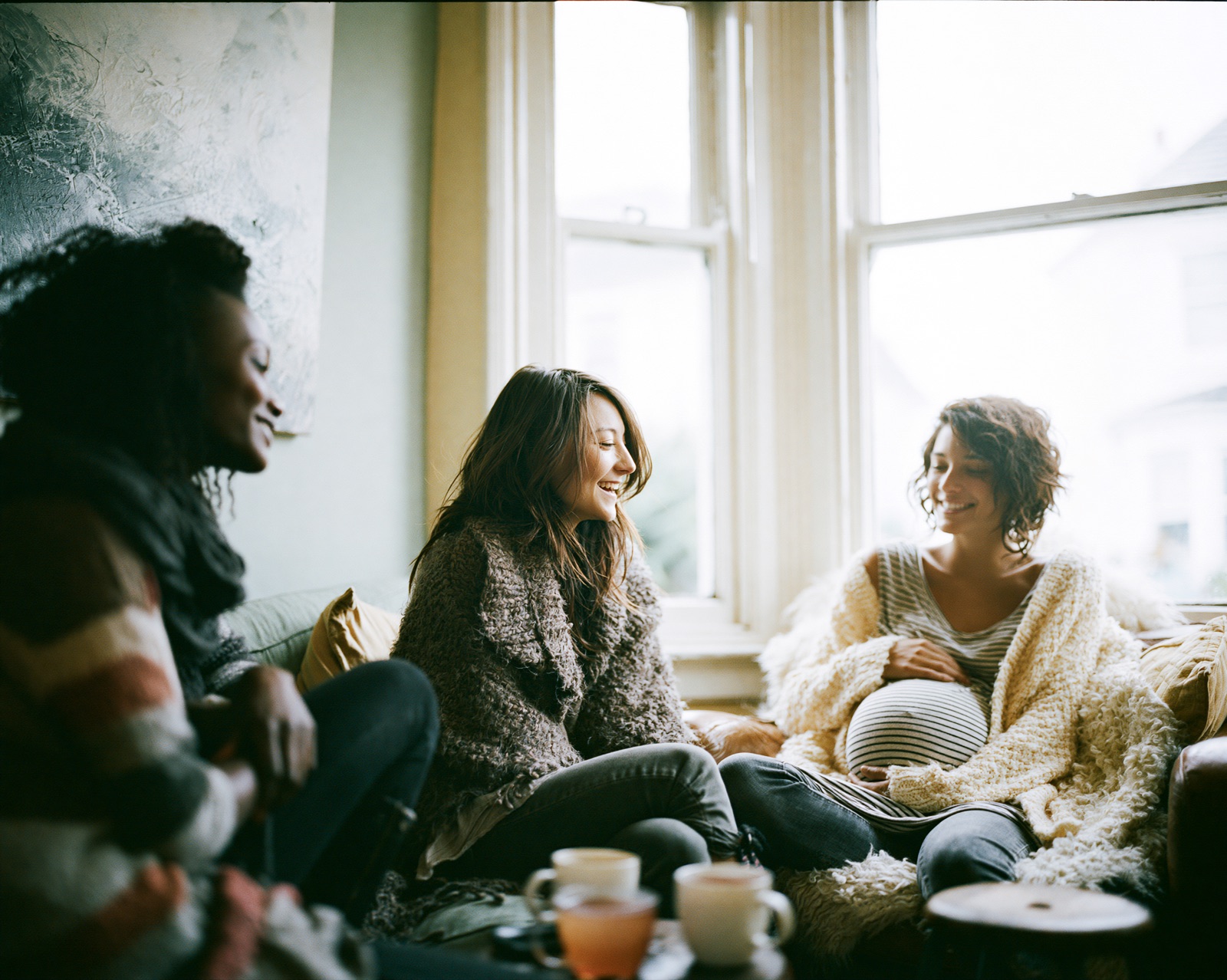 A candid moment of connection